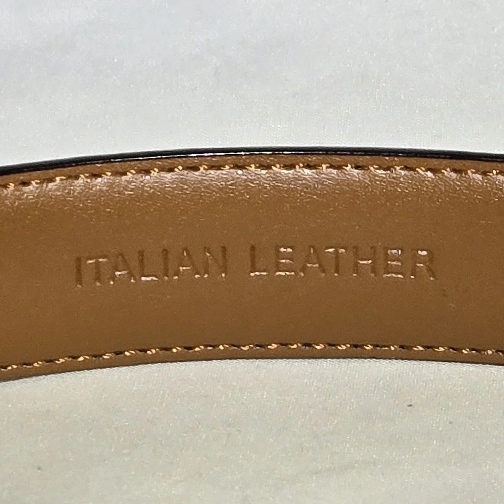 Polo Ralph Lauren Belt Italian Leather Youth Belt #111689 Size 22/55 Black